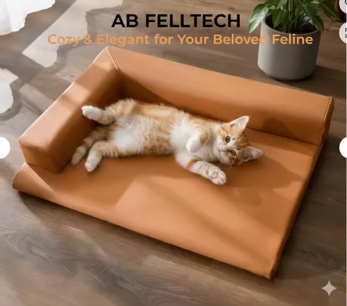 Vista 3 de Cama ortopédica para perros de tamaño pequeño a mediano, sofá lavable en forma de L para mascotas con funda extraíble, sofá de espuma viscoelástica