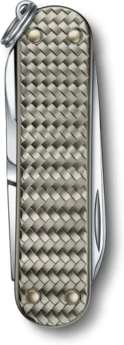 Vista 2 de Victorinox Classic SD Precious Alox Swiss Army Cuchillo compacto de 5 funciones de fabricación suiza con hoja pequeña, destornillador y llavero