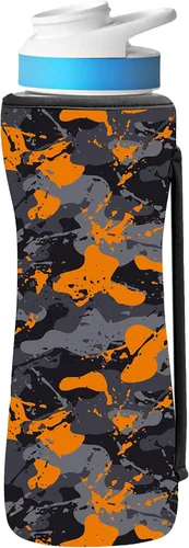Vista 14 de Funda estampada de 22 onzas compatible con botellas de agua Cirkul para botellas de plástico y acero inoxidable, neopreno de 22 onzas, material que