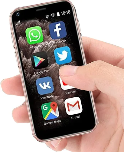 Vista 8 de Longben Mini Smartphone Desbloqueado Teléfono Celular 2.5 Pulgadas Android 3G Pequeño Móvil Quad Core 2G+16G Teléfono Pequeño Dual SIM (Verde)