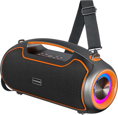 Vista 10 de Altavoces Bluetooth portátiles inalámbricos de actualización, sonido fuerte de 200W (pico)/graves profundos para fiesta, altavoz impermeable al aire
