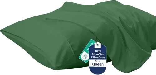 Vista 36 de Royale Linens Juego de 2 fundas de almohada Queen – Fundas de almohada de cama – 20 x 30 pulgadas – Fundas de almohada negras – 1800 microfibra