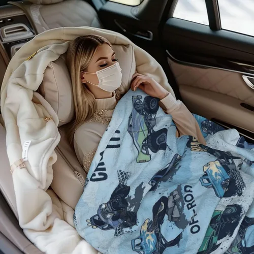 Vista 5 de Perinsto Manta de Monster Trucks, ultra suave y cálida para todas las estaciones, manta decorativa de forro polar para niños, regalos para niños
