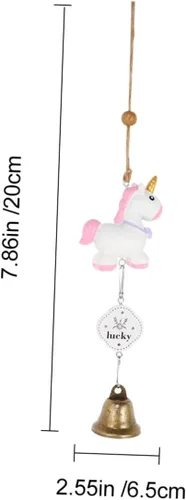 Vista 9 de 2 carillones de viento de unicornio, decoración colgante elegante con colgante de unicornio para decoración del hogar, regalo para amigos