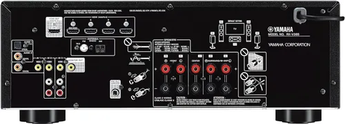 Vista 3 de Yamaha RX-V385 receptor de AV 4K Ultra HD con Bluetooth y 5.1 canales