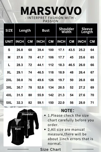 Vista 3 de MARSVOVO Camisetas Henley para hombre, camisetas gráficas artísticas, cuello en V, sin cuello, manga larga, casual, ajustadas, camisas
