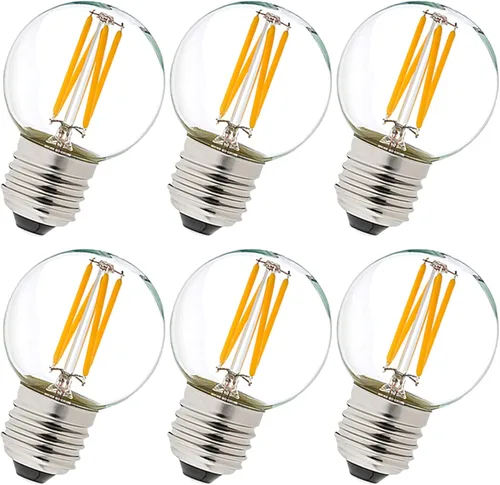 Vista 11 de LiteHistory E12 - Bombilla LED regulable g16.5 de 6 W, igual a 60 W, 600 lúmenes, AC120V E12, bombilla de candelabro de 60 W para candelabros 4w =
