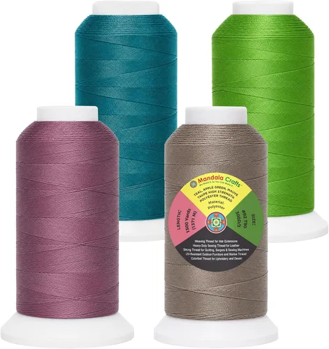 Vista 100 de Mandala Crafts Airforce Blue Tex 70 - Hilo de poliéster para tapicería Fuerza Aérea