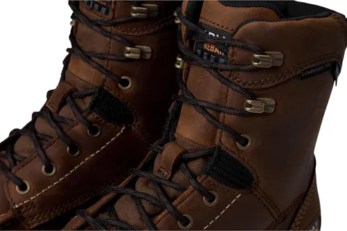 Vista 2 de Ariat Bota de trabajo CT marrón envejecida impermeable de 8 pulgadas para hombre