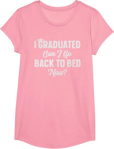 Vista 102 de Graduation Gift For Her Camiseta I Graduated Can I Go Back To Bed Now, Negro