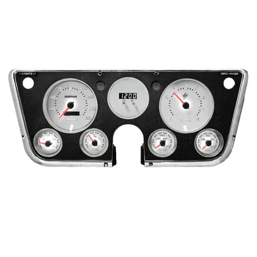 Vista 5 de Intellitronix Panel de calibre analógico para camioneta Chevy C10 1967-1972 – Actualización del grupo de instrumentos de tablero Velocímetro, Azul