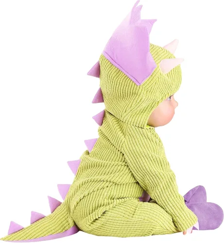 Vista 4 de Disfraz de Triceratops morado para bebé