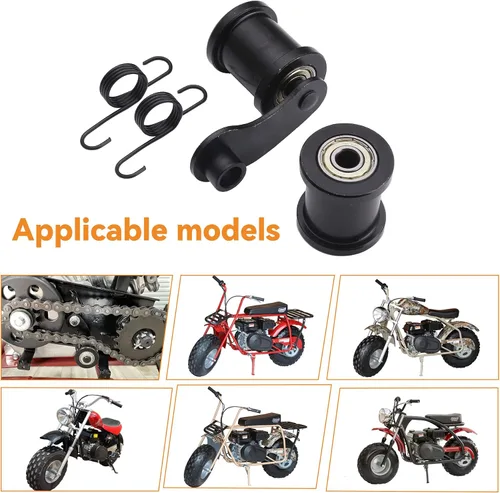 Vista 4 de Stylemafia Tensor de cadena con rodillo de 1-3/4 pulgadas apto para eje elevador Coleman CT100U CT200U Trail CT200U-EX 196cc 6.5HP Massimo MB165