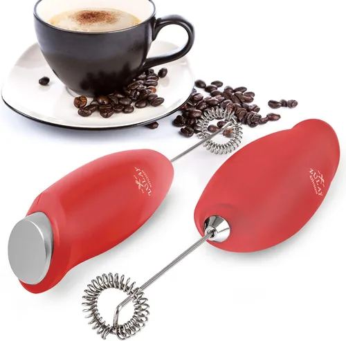 Vista 16 de Varita de espumador de leche mini y potente – Potente espumador de café de mano, mezclador de bebidas operado con batería – Tamaño de bolsillo