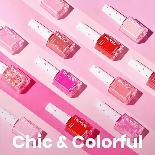 Vista 8 de Beetles - Juego de esmalte de uñas rosa, Prisma del Amor 12 colores, juego de esmalte de uñas primavera, salón, larga duración, DIY, uñas rosas