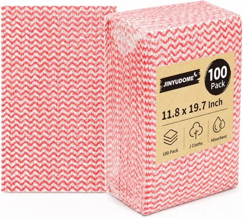 Vista 10 de Handi Wipes - Paños reutilizables, rollo de toalla de limpieza de cocina desechable azul, paño en J resistente, 100