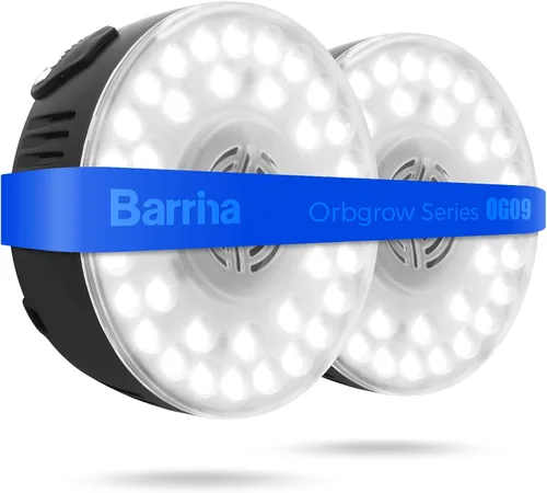 Vista 14 de Barrina Orbgrow OG09 Puck - Luz LED de crecimiento, 5000 K 9 W (equivalente a 135 vatios), luces de plantas para plantas de interior de espectro