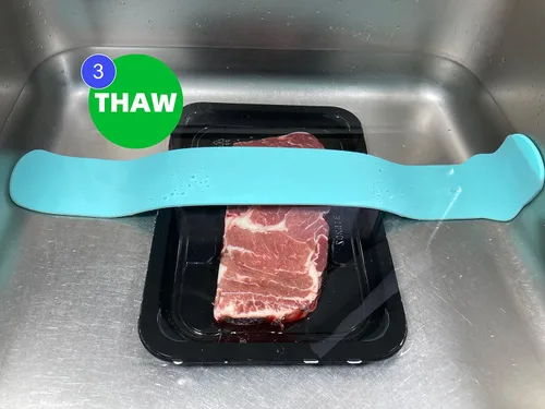 Vista 4 de Cinturón Descongelador Shaful - Descongela la carne congelada más rápido y 100% más seguro - Descongela en minutos en lugar de horas