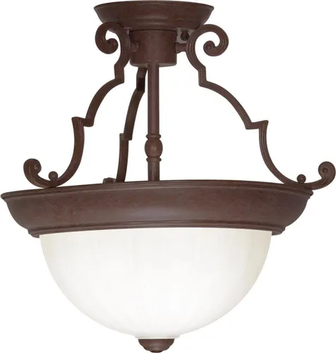 Vista 4 de Nuvo Lighting SF76-129 - Montaje empotrado de tres luces de transición en acabado blanco, 15.25 pulgadas