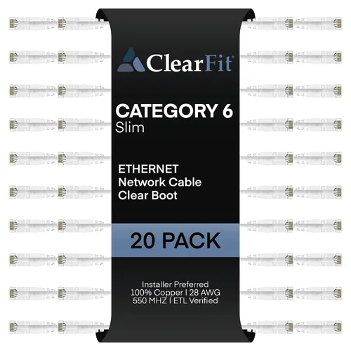 Vista 36 de UNC Group - Paquete de 10 cables de conexión Ethernet Cat6 28AWG de 1 pie, red, arranque transparente, Internet Cat 6, clasificación para centro