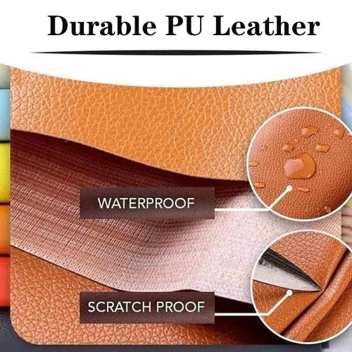 Vista 7 de MAYNUO Parche de reparación de cuero sin olor negro para sofás, 19 x 50 pulgadas, grande, autoadhesivo, retapizador, kit de parches para sofá