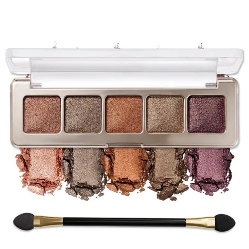 Vista 40 de Erinde Paleta de maquillaje de sombra de ojos de 9 colores con purpurina y lavanda brillante y mate, violeta, malva, púrpura oscura, plateado