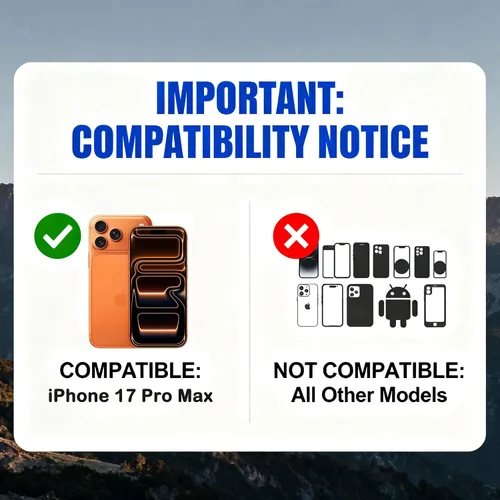 Vista 2 de Funda protectora para iPhone 17 Pro Max, tres capas, resistente, a prueba de golpes, a prueba de caídas, con armadura de goma de cuerpo completo