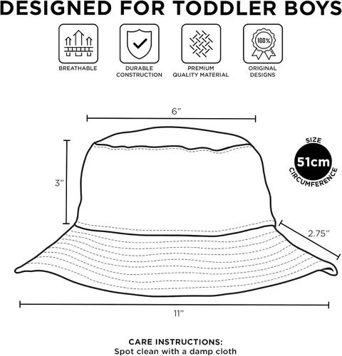 Vista 6 de DC Comics Gorra de béisbol con diseño de pescador, sombrero de sol para niños de 2 a 4 años