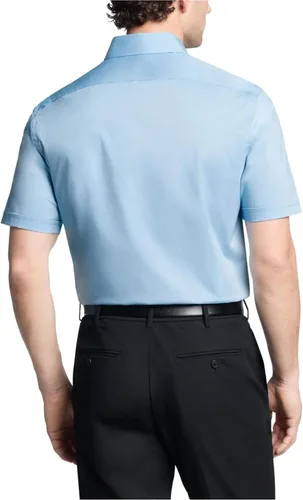 Vista 2 de Van Heusen Camisa de vestir para hombre, manga corta, corte ajustado, popelina