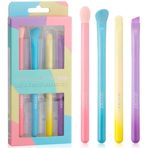 Vista 12 de docolor Brochas de Maquillaje 3 Piezas Base Polvo Rubor Brocha Premium Brocha de Maquillaje Facial Para Aplicar y Mezclar polvo, base, bronceador