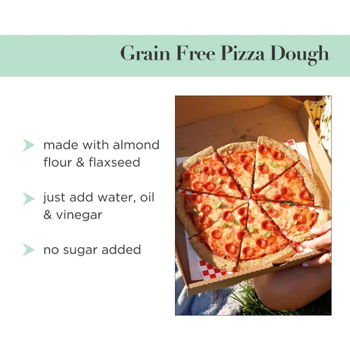 Vista 5 de Stellar Eats Mezcla para hornear masa de pizza sin granos, sin gluten, sin lácteos, a base de plantas, apta para paleo, sin azúcar añadida, a base