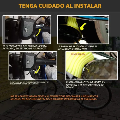 Vista 6 de Kit de conversión de bicicleta eléctrica DIY BAIZIFU BZF 250W motor sin escobillas y controlador, kit de impulsor de bicicleta eléctrica kit