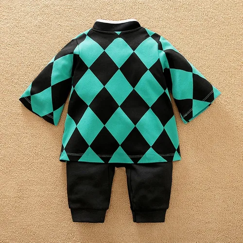 Vista 3 de RELABTABY Lindo mameluco de anime para bebé niño y niña, mameluco para Halloween, cosplay, ropa