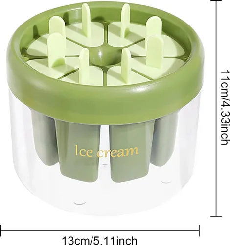 Vista 9 de Moldes de silicona para paletas de 8 piezas, moldes de paletas reutilizables, moldes de paletas de hielo, bricolaje, práctica máquina de paletas