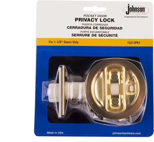 Vista 3 de Johnson Hardware Cerradura de privacidad de puerta de bolsillo