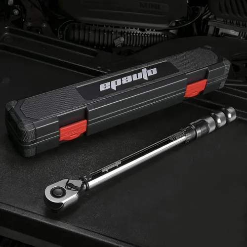 Vista 5 de EPAuto 1/2-Inch Spring-Loaded Ring Locking Torque Wrench, 10~150 ft-lb
