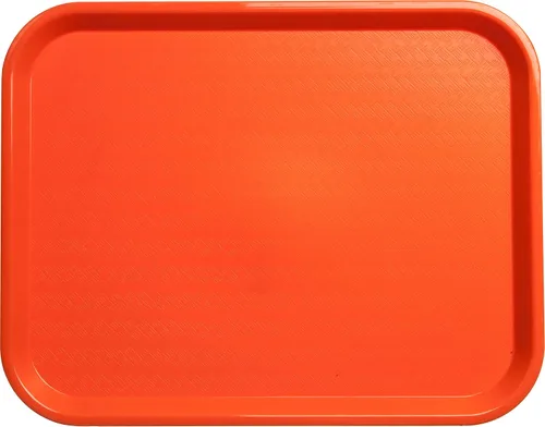 Vista 5 de Carlisle FoodService - Bandejas de cafetería negras y naranjas (17.87 x 14 x 0.98 pulgadas)