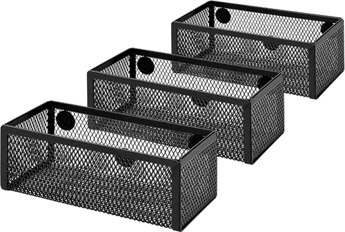 Vista 9 de Amazon Basics Soporte para bolígrafos y organizador de escritorio, almacenamiento de organizador de oficina, negro, 9.25 x 4.53 x 3.94 pulgadas