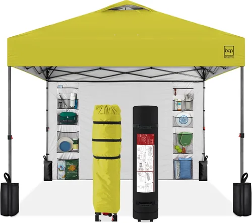 Vista 11 de Best Choice Products Carpa Toldo Desplegable de 10x10 pies para Instalación de 1 Persona, Refugio Portátil Instantáneo con Botón de 1 Toque
