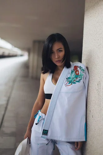 Vista 3 de FLUORY BJJ Gi para mujer traje brasileño Jiu Jitsu para mujer Kimonos y mujer uniforme BJJ