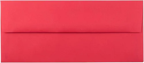 Vista 14 de JAM PAPER Sobres de invitación de colores A1 de 4 barras - 3 5/8 x 5 1/8 - Rojo reciclado - 100