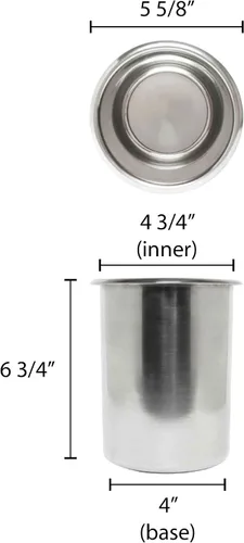 Vista 2 de Olla Bain Marie, de 2 cuartos de galón, viene en cada