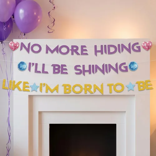 Vista 4 de K-pop Merch Hunter - Decoraciones de cumpleaños pre-encordadas para decoración de fiestas