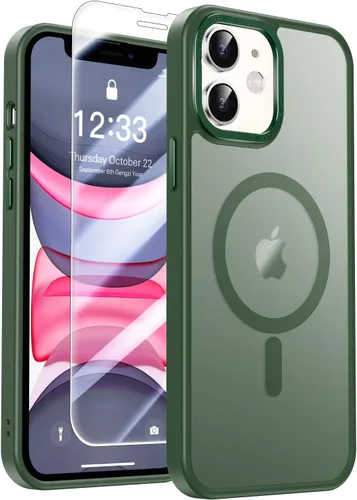 Vista 37 de SEXYMOM Funda magnética para iPhone 11 con protector de pantalla, compatible con carga inalámbrica, prueba de caídas de grado militar de 21 pies, a
