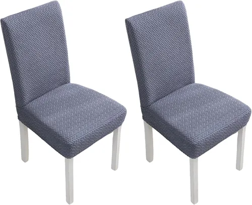 Vista 28 de Fundas elásticas para sillas de comedor, fundas de asiento para sillas de comedor, juego de 4/6 fundas para sillas de cocina para el hogar, hotel