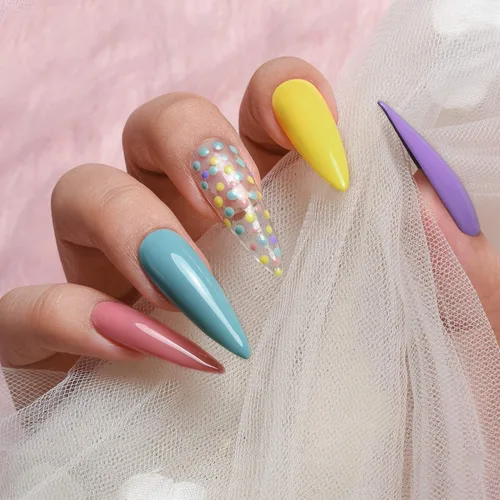 Vista 2 de MEGIOR Esmalte de uñas de gel azul de 0.5 onzas líquidas, color azul grisáceo, lámpara LED UV, esmalte de gel para manicura y pedicura