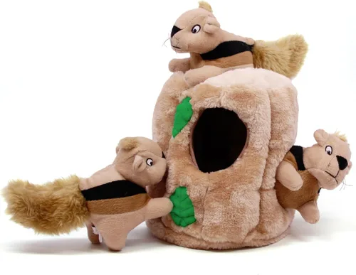 Vista 9 de Outward Hound Hide A Birthday Cake, rompecabezas de peluche con temática de cumpleaños para perros