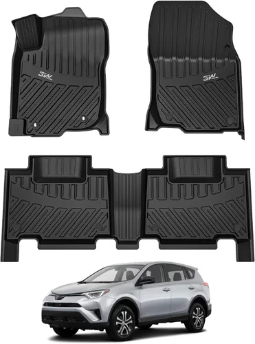 Vista 19 de 3W Alfombrillas para Toyota Sienna 2021-2026 LE/XLE (solo para 8 asientos), revestimiento de suelo TPE para todo tipo de clima, ajuste personalizado
