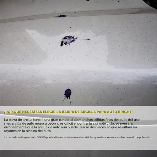 Vista 3 de DOKIKO Paquete de 8 Barras de Arcilla para Auto Detallado Premium Kit de Barras de Arcilla Mágicas para Auto Capacidad de Adsorción para Detallado