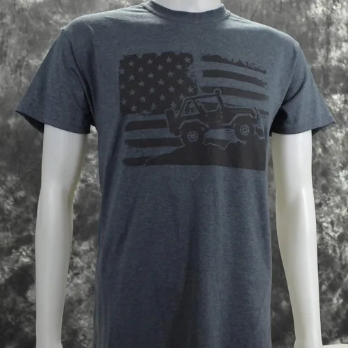 Vista 6 de Americana Off-Road en un oscuro Heather T Shirt